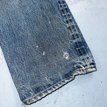 Levis 501 Vintage 80s Redline Selvedge USA XX Jeans Light Wash 32x36 Act 30x31