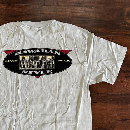 Vintage Hawaiian Style 80s T-Shirt USA 90s Rare Rap Hawaii Aloha Single Stitch