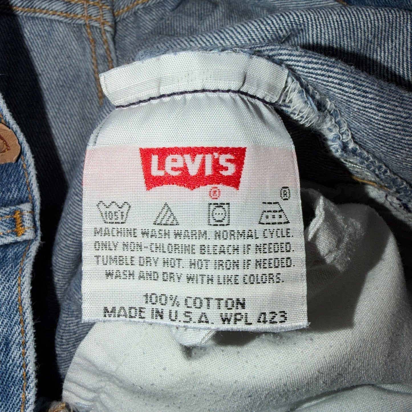 Levis 501 Vintage 90s USA XX Straight Leg Jeans Blue Light Wash 36x32 Act 34x31