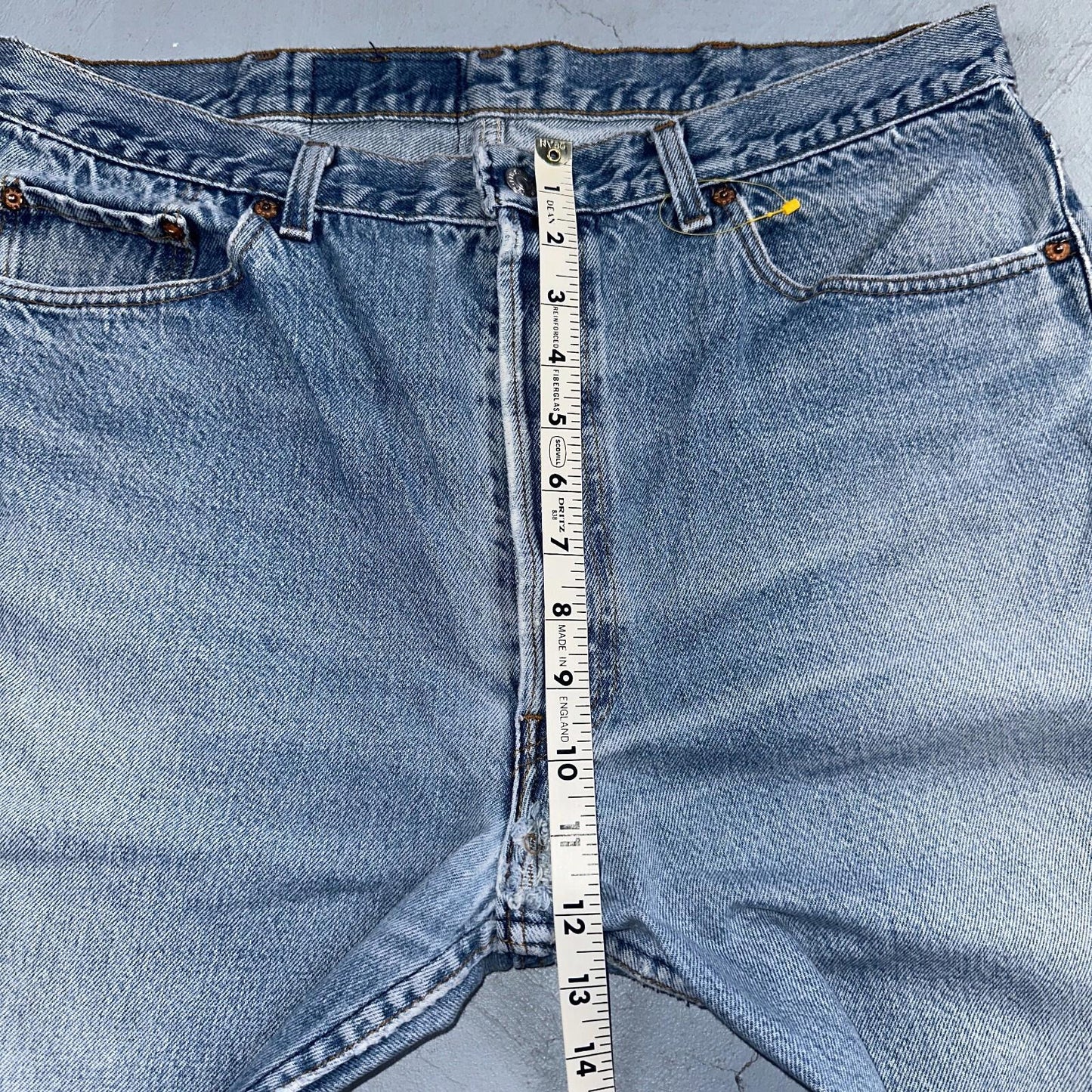 Levis 501 Vintage 90s USA XX Straight Leg Jeans Blue Light Wash 40x32 Act 35x29