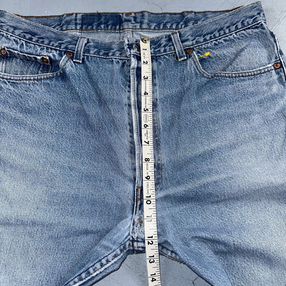 Levis 501 Vintage 90s USA XX Straight Leg Jeans Blue Light Wash 40x32 Act 35x29