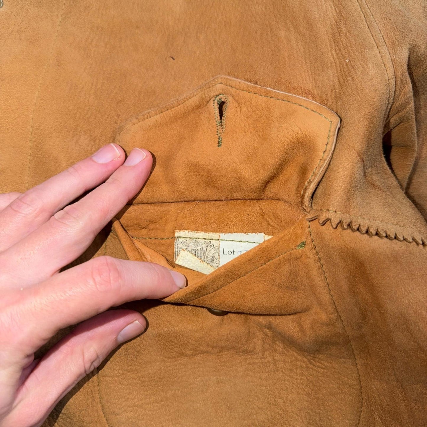 VTG 1940s Union Suede Pullover Leather Lace Up Cowboy Rockabilly Rodeo 40s Shirt