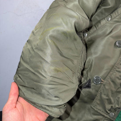 VTG 1960s USAF N-3B Parka Jacket Real Fur Air Force M 60s Air N3B Rare Coat