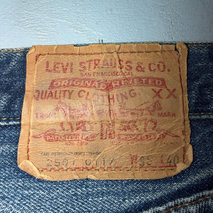 Levis 501 Vintage 70s SS Redline Selvedge USA XX Jeans Med Wash 35x40 Act 32x34