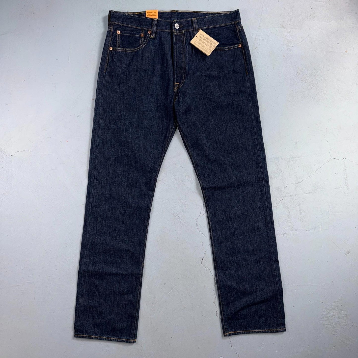 Levis 501 Vintage Y2K Deadstock XX Straight Leg Jeans Black Dark Wash 33x32
