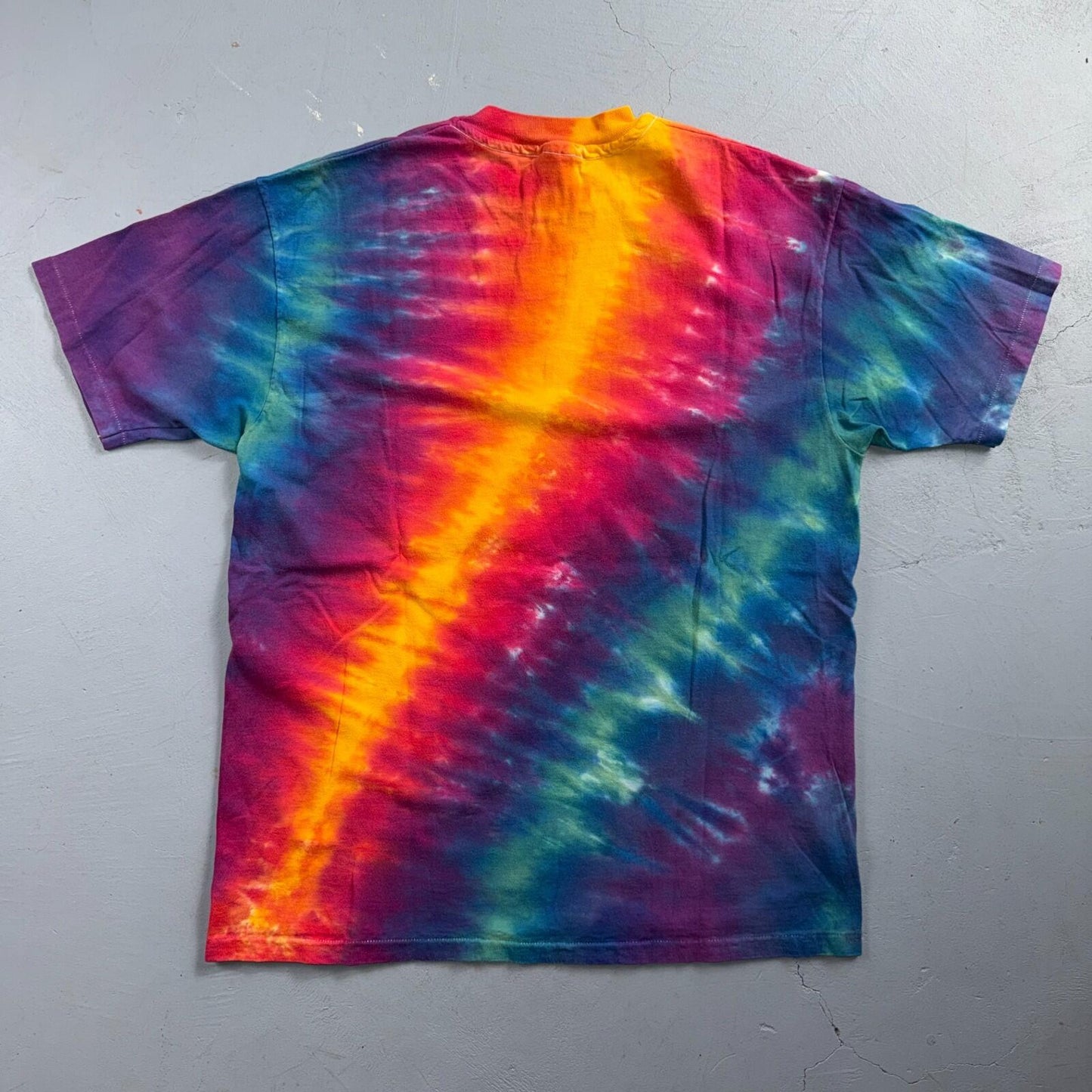 Hanes Beefy XL Tie Dye VTG T Shirt 1980s 80s Single Stitch Hippie Hipster Boho