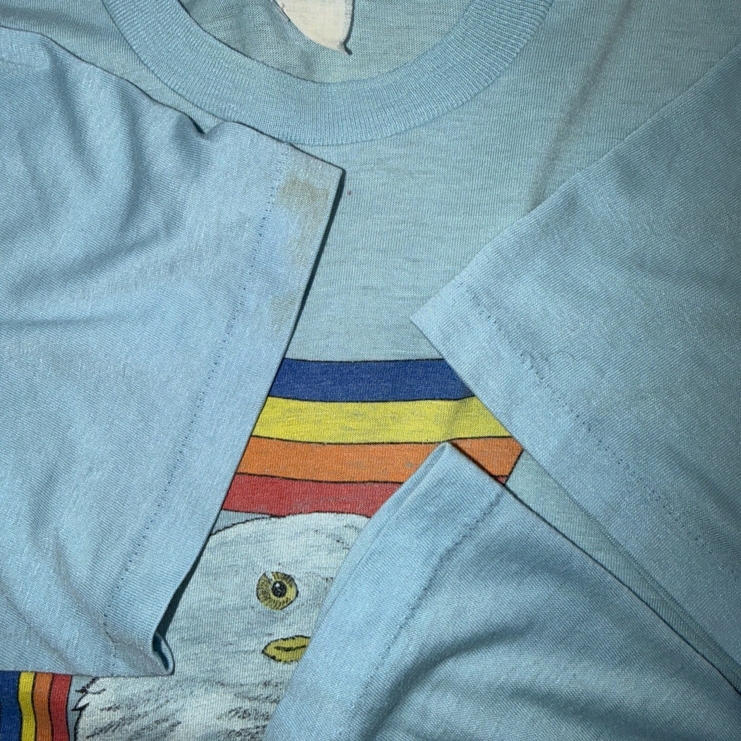 Alaska Freedom USA 1970s VTG T Shirt 70s Single Stitch Graphic Tee Eagle Colors