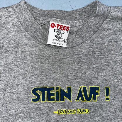 Stein Auf 90s VTG T Shirt Rock N Roll German Band Lost Found Cool Simple Graphic