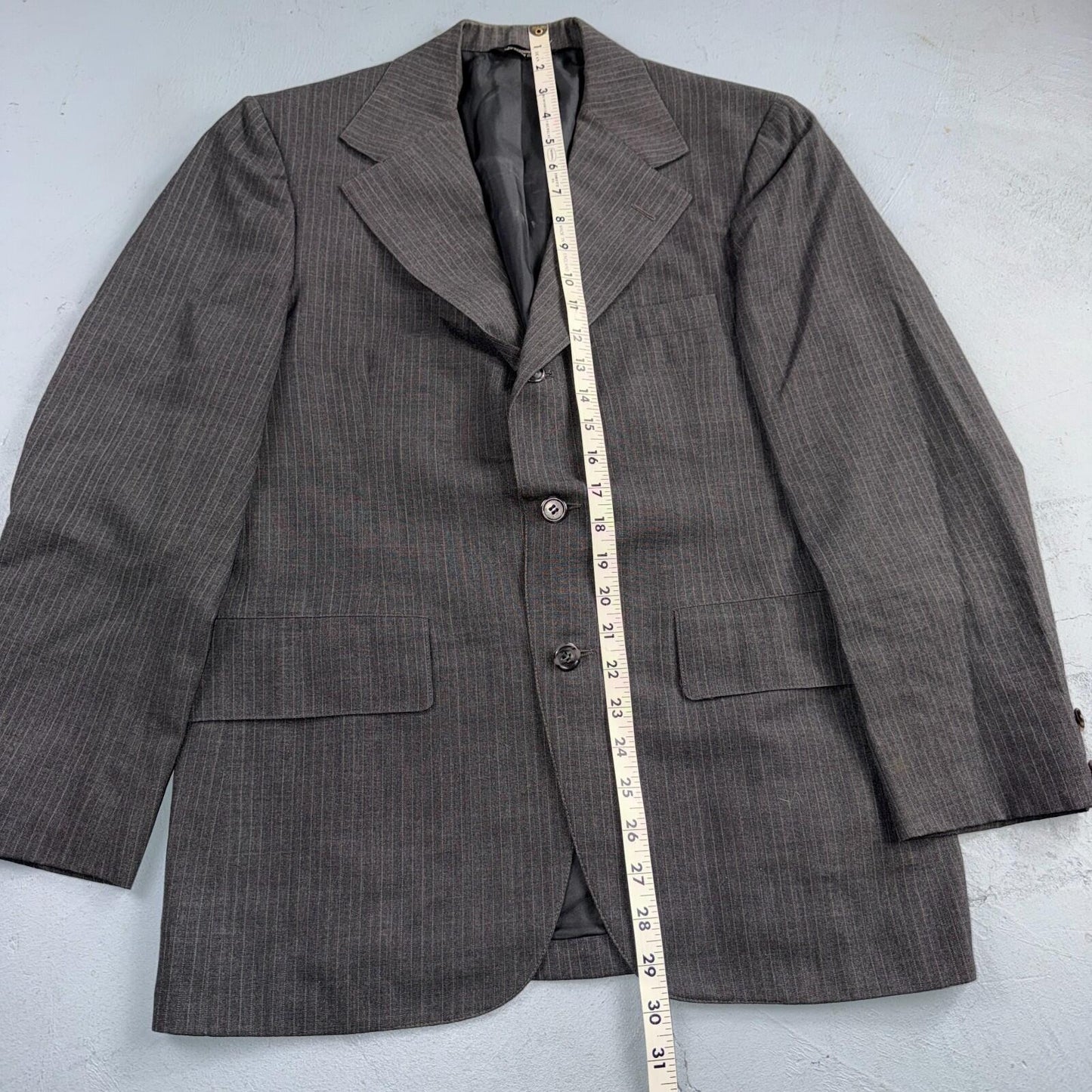 1960s 1950s VTG Mens 2 PC Suit 38 Jacket Coat Pants Gray Union Wool Rockabilly