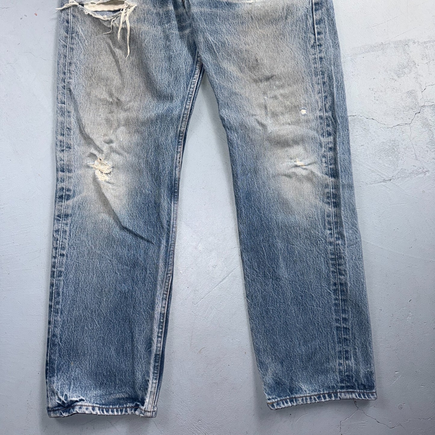 Levis 501 Vintage 90s Y2K XX Straight Leg Jeans Blue Light Wash 36x34 Act 34x30