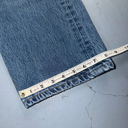 Levis 501 Vintage 90s Y2K XX Straight Leg Jeans Blue Light Wash 38x32 Act 35x28
