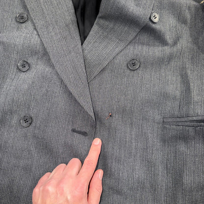 Nino Cerruti Men's Size 46 Double-Breasted Premium Blazer Jacket Made in USA