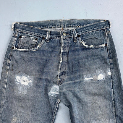 Levis 501 Big E Vintage 60s Redline Selvedge USA XX 1960s Jeans 66 Act 34x28