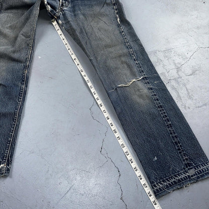 Levis 501 Big E Vintage 60s Redline Selvedge USA XX 1960s Jeans 30x32 Ac 28x28