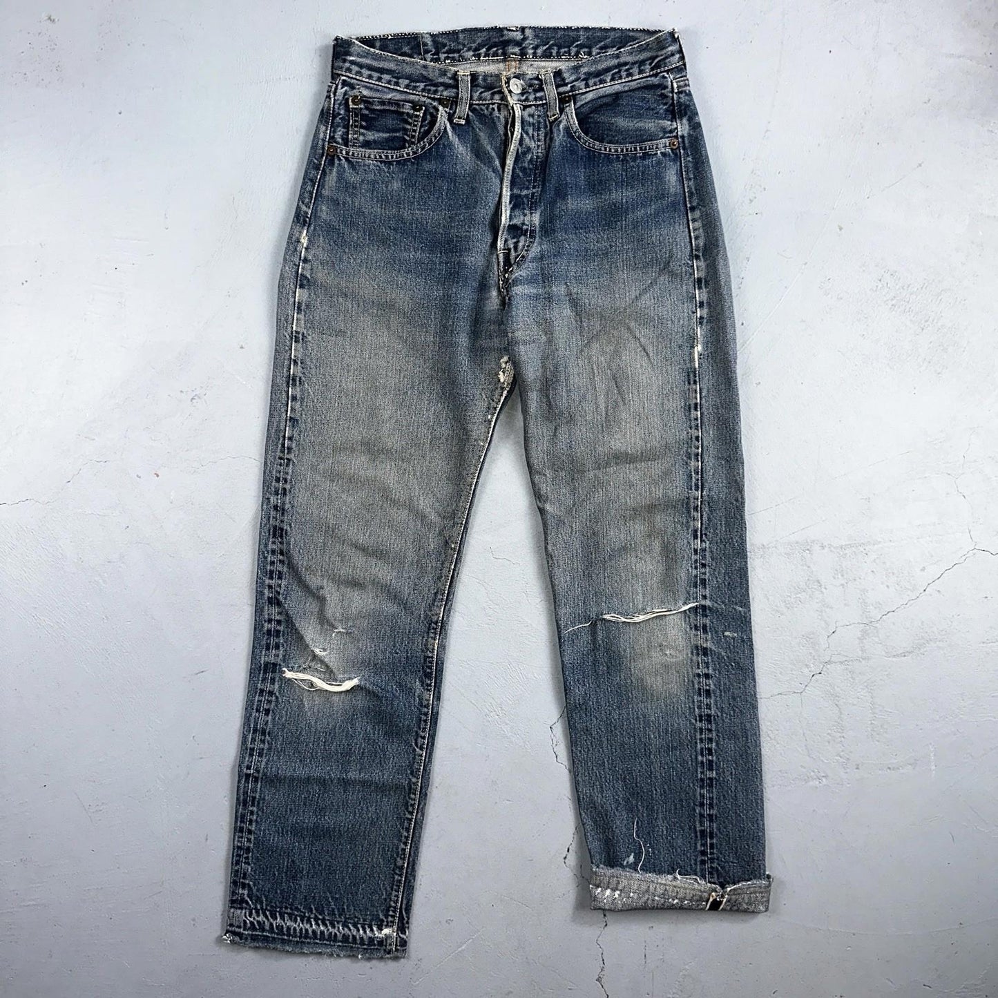 Levis 501 Big E Vintage 60s Redline Selvedge USA XX 1960s Jeans 30x32 Ac 28x28