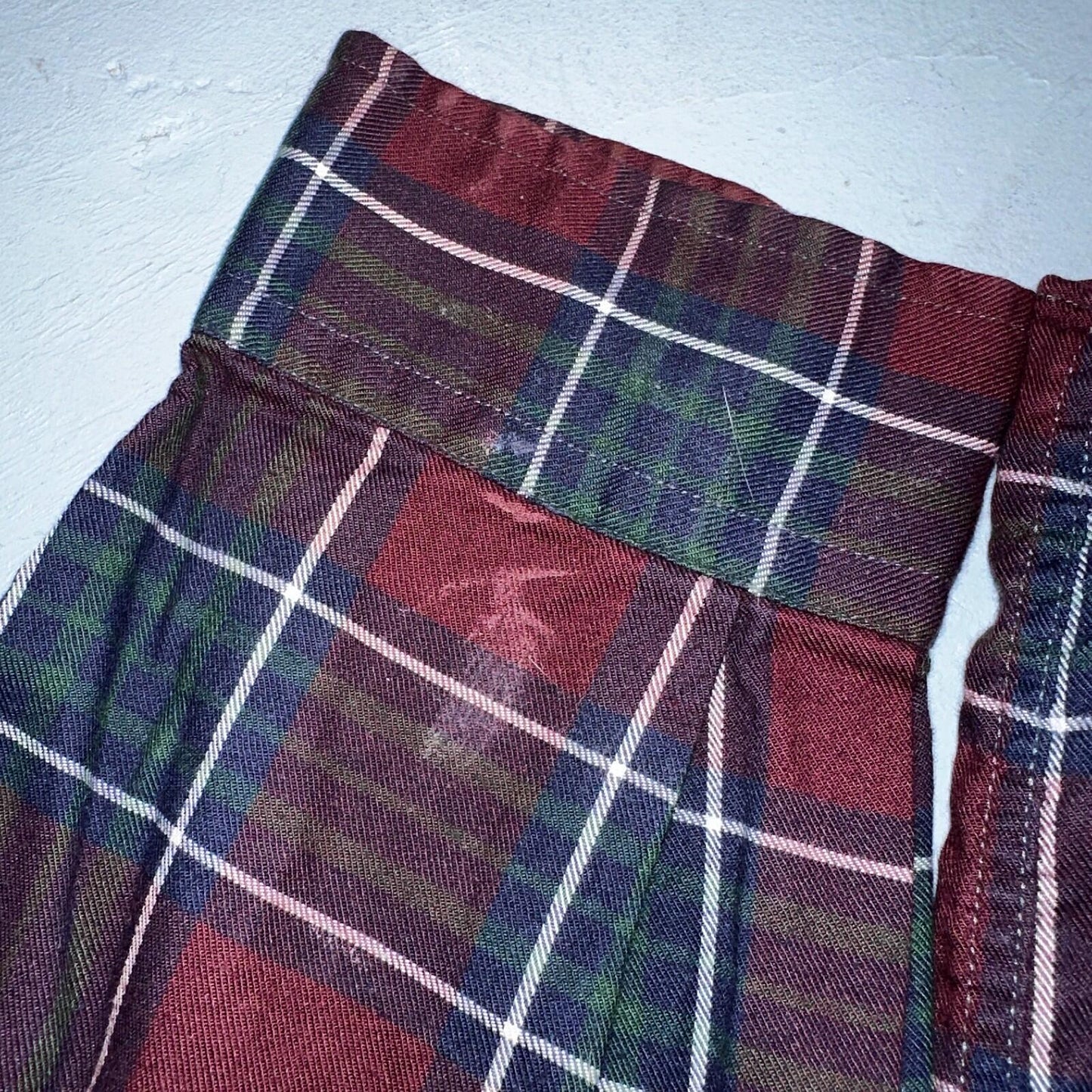 Vintage Polo Ralph Lauren Shirt Mens Large Red Blue Plaid Tilden Golf Crest