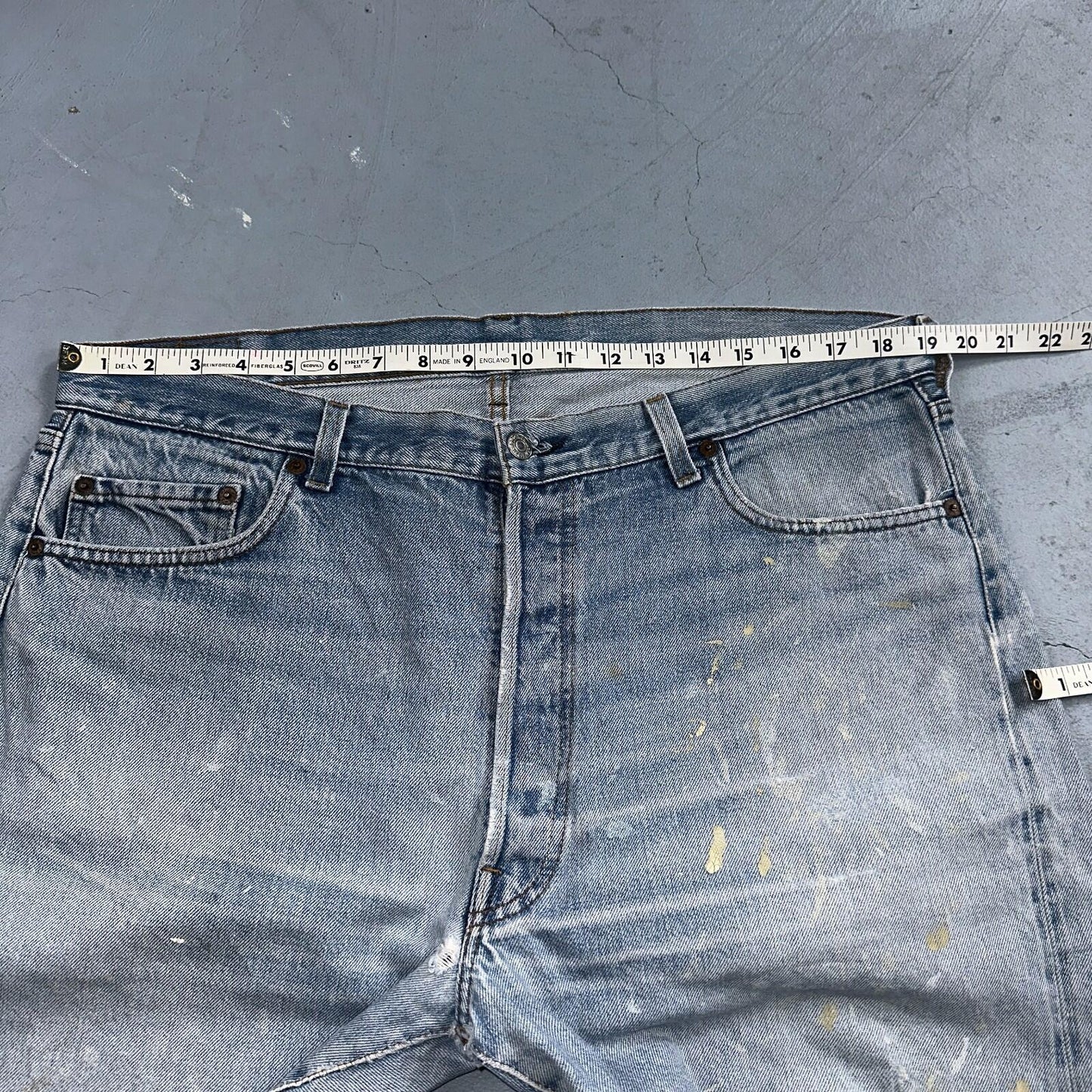 Levis 501 Vintage 80s Redline Selvedge USA XX Jeans Light Wash 40x33 Act 38x30