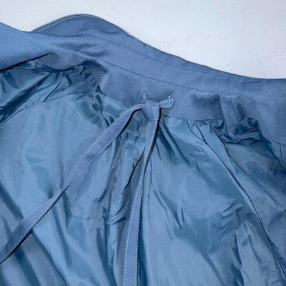 Forecaster of Boston Women's Rain Coat 14 Blue Polyester Trench Coat 1980s 80s