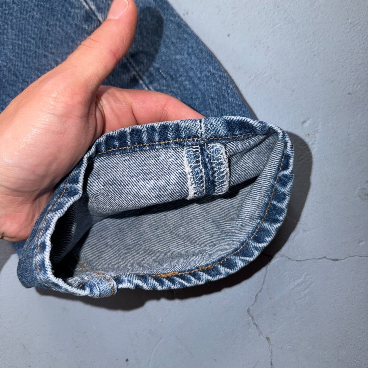 Levis 501 Vintage 90s USA XX Straight Leg Jeans Blue Med Wash 30x32 Act 28x30