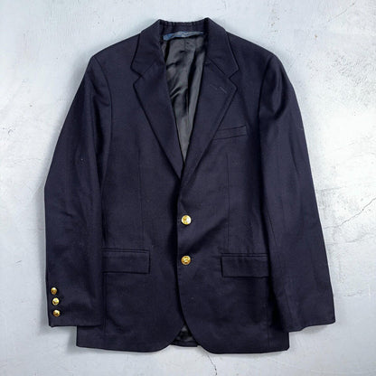 Women's Vintage Polo Ralph Lauren Blazer Jacket Made in Italy Sz 16 Wool 80s