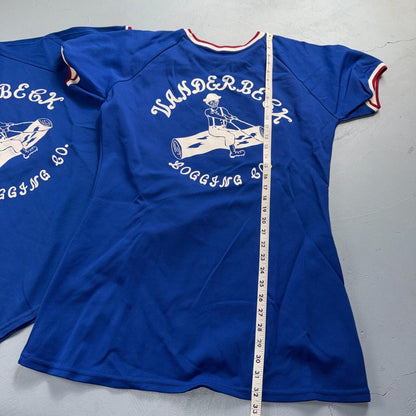 Vintage Vanderbeck Logging Bowling Jersey T Shirt Oregon USA Rockabilly 1960s