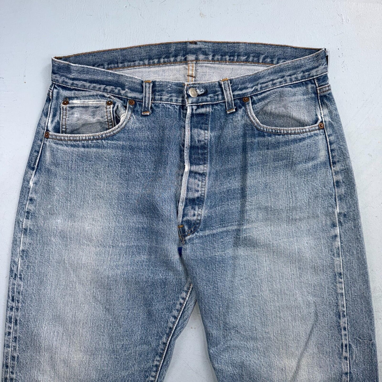 Levis 501 Vintage 70s SS Redline Selvedge USA XX Jeans Light Wash 38x33 Ac 35x29