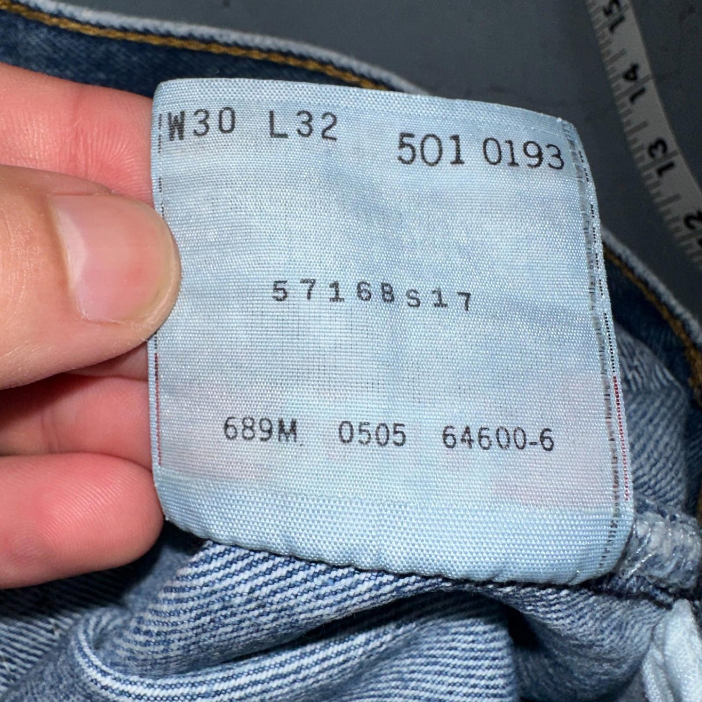 Levis 501 Vintage Y2K 90s XX Straight Leg Jeans Blue Light Wash 30x32 Act 29x31