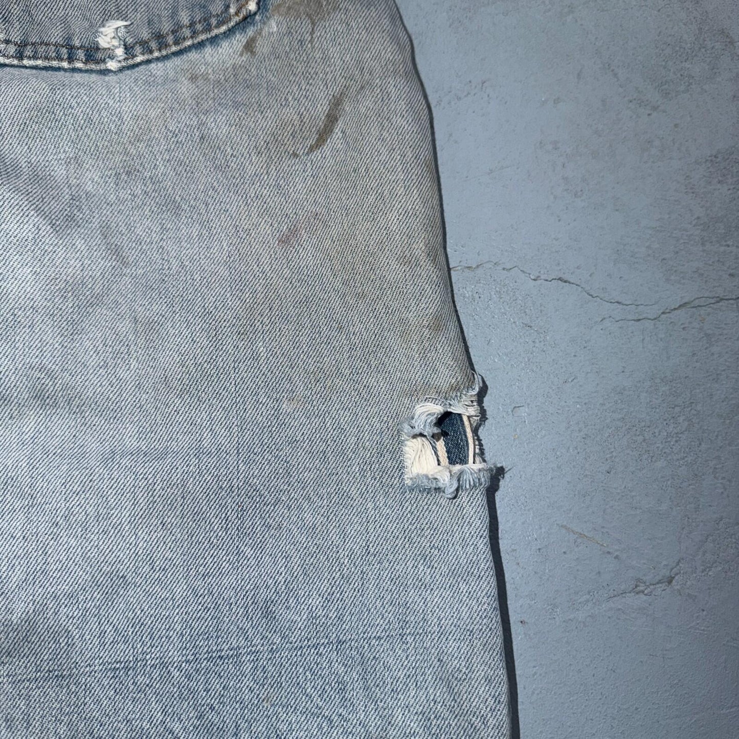 Levis 501 Vintage 80s Redline Selvedge USA XX Jeans Thrashed 32x36 Act 30x32