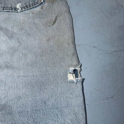 Levis 501 Vintage 80s Redline Selvedge USA XX Jeans Thrashed 32x36 Act 30x32