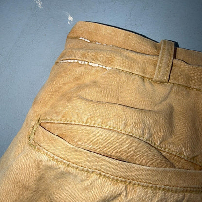 VTG 50s 60s Duxback Pants Falcon 28x27 Khaki Casual Creased Outdoor Rockabilly