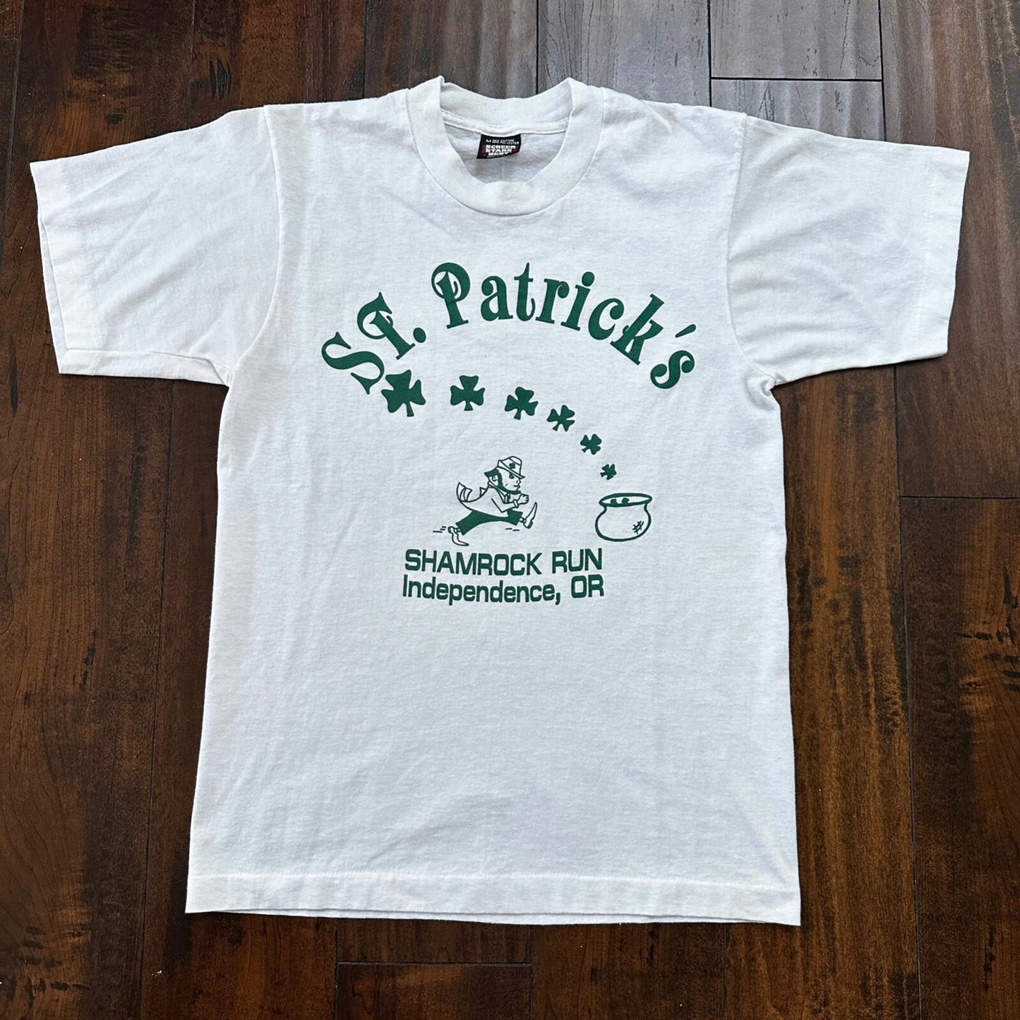 Independence Oregon Vintage T Shirt 80s Shamrock Run St Patricks Screen Stars