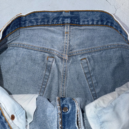 Levis 501 Vintage 80s USA XX Straight Leg Jeans Blue Light Wash 38x34 Act 35x30