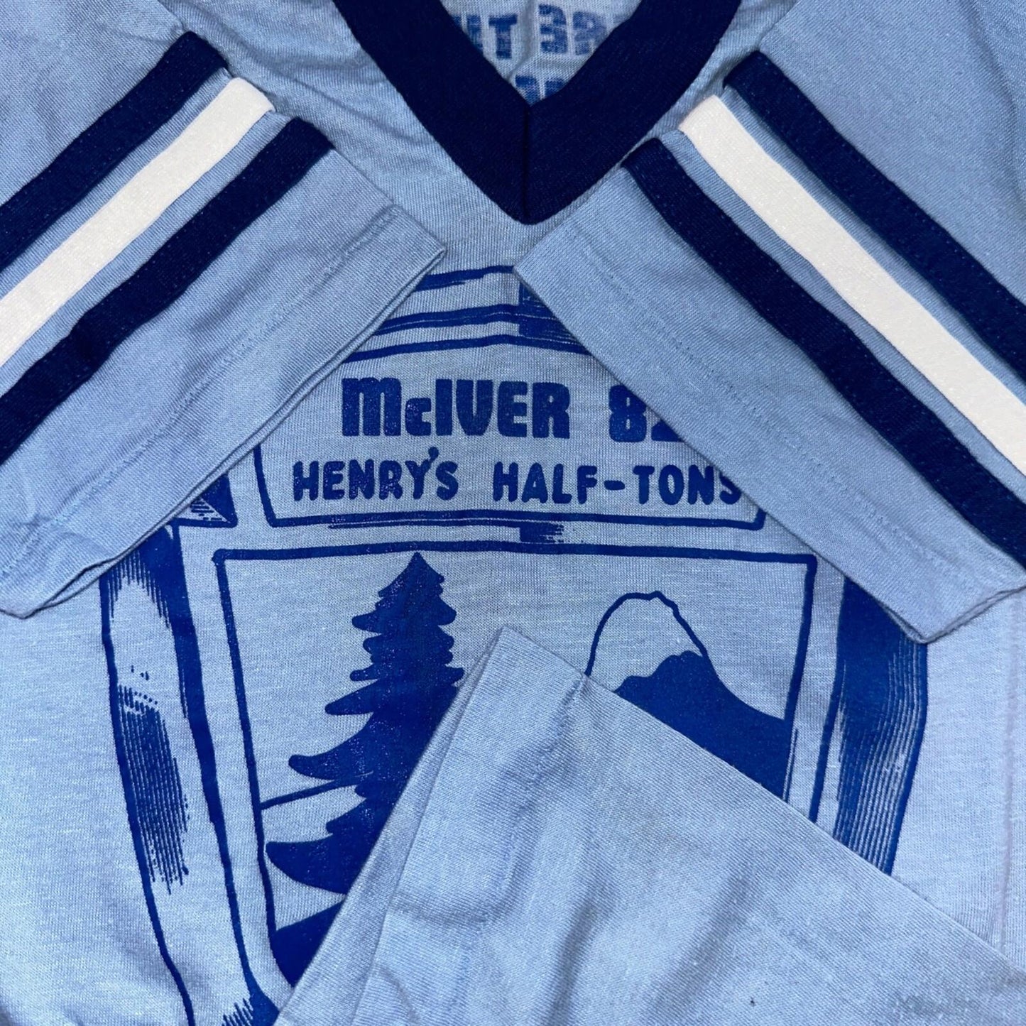 F100 Truck McIver VTG T Shirt Oregon PDX Blue Hamms Yogi Bear Forest Graphic Fun