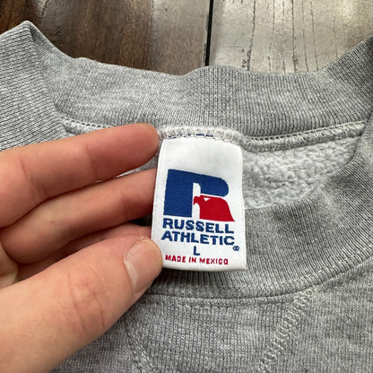 Vintage Russell Athletic Sweatshirt Grey L 90s V Basic Cool 1990s Gym