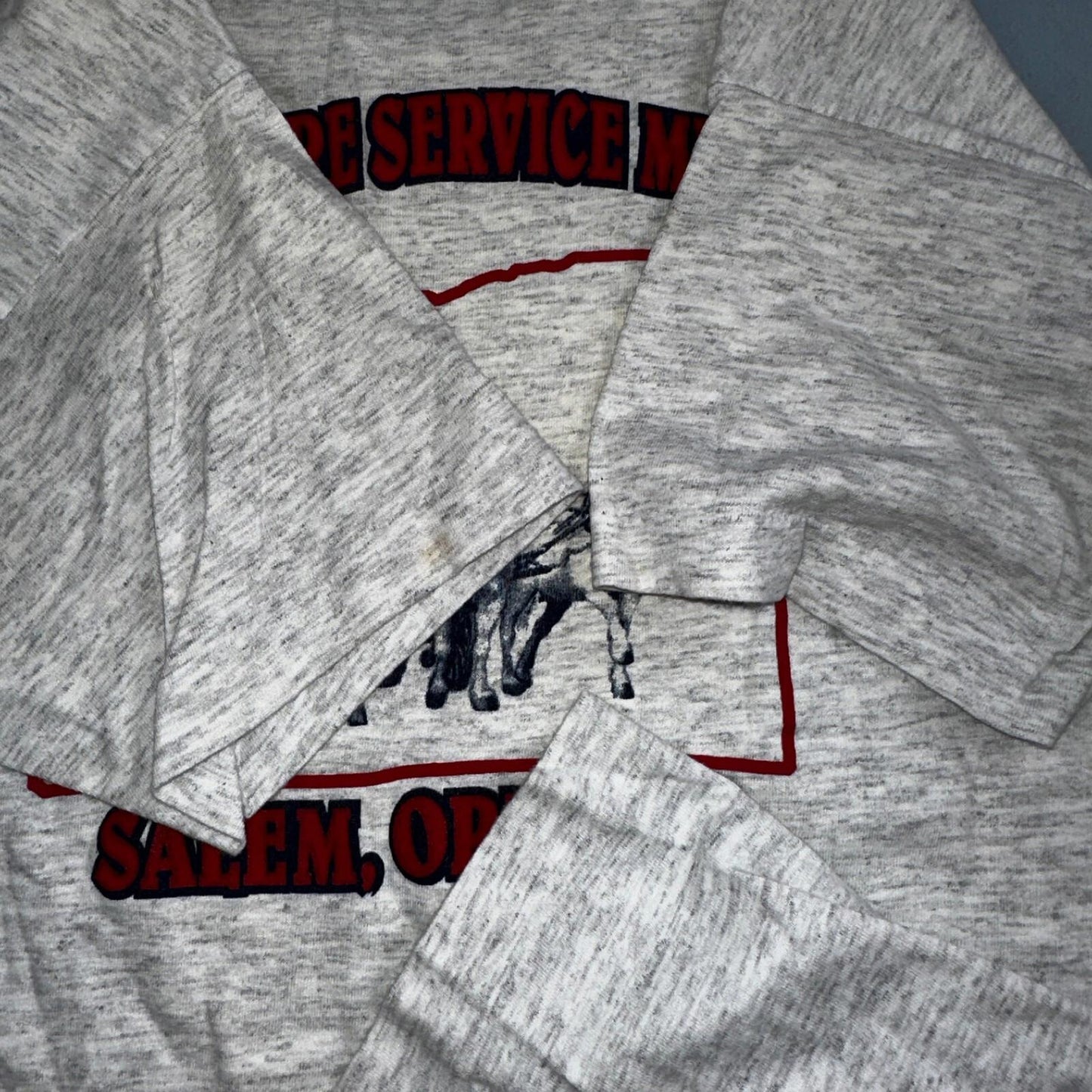 Oregon Fire Service Museum VTG T Shirt 90s Single Stitch Salem PDX Firefighter L