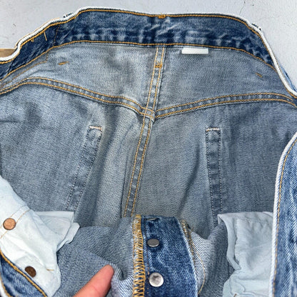 Levis 501 Vintage Y2K 90s XX Straight Leg Jeans Blue Med Wash 38x34 Act 37x33