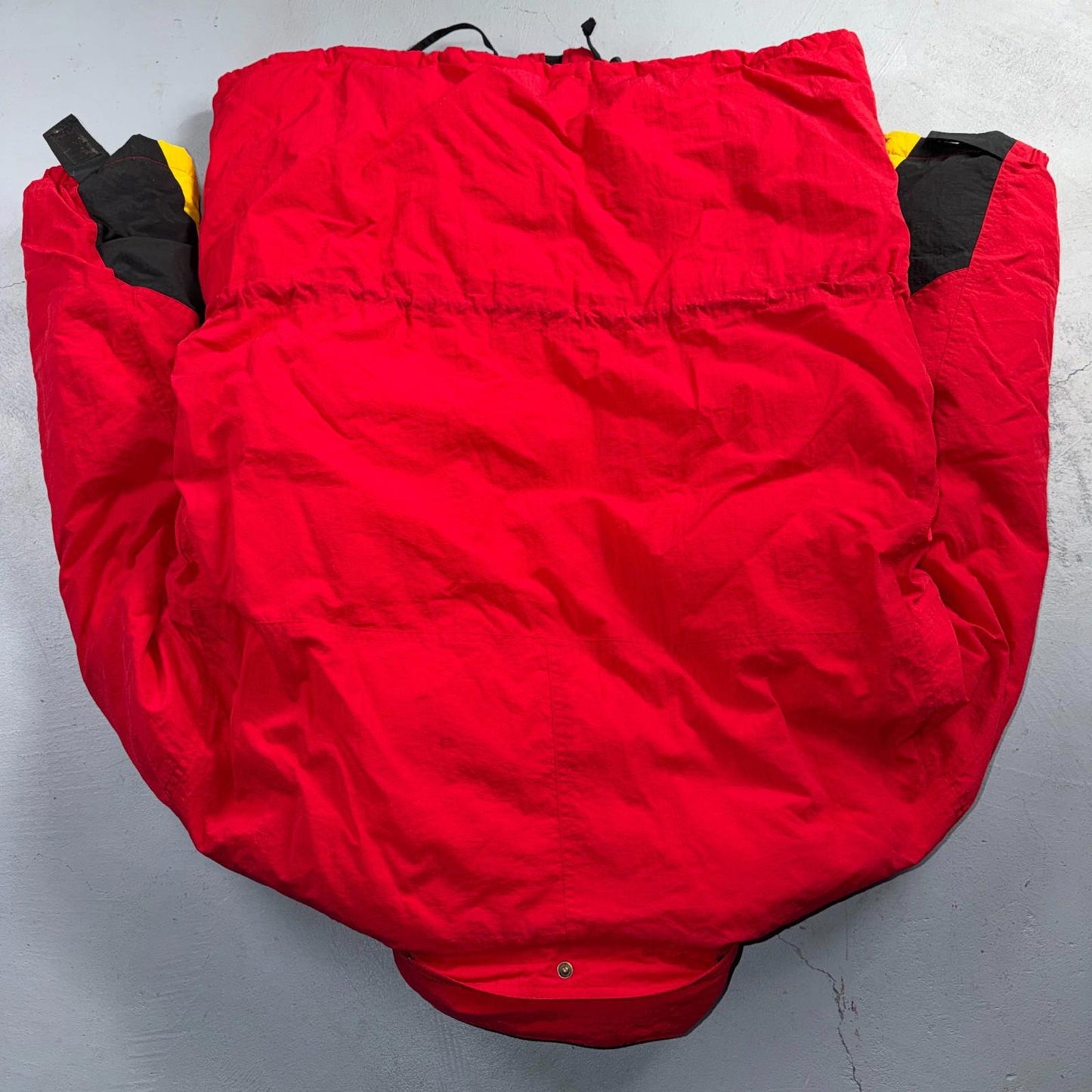 Vintage Marlboro Country Store Red Down Puffer Winter NO HOOD Jacket Men’s L