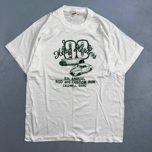 Caldwell Idaho Cars 1988 VTG T Shirt 80s Single Stitch Rap Promo Racing XL Art