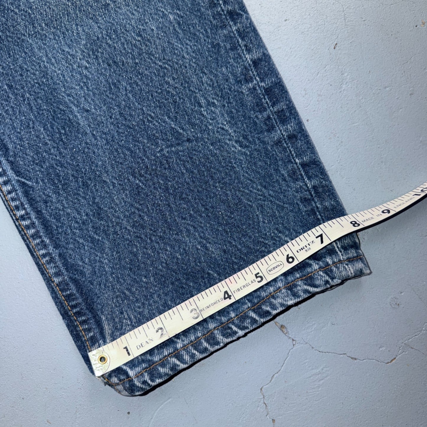 Levis 501 Vintage 80s USA XX Straight Leg Jeans Blue Med Wash 36x31 Act 33x26