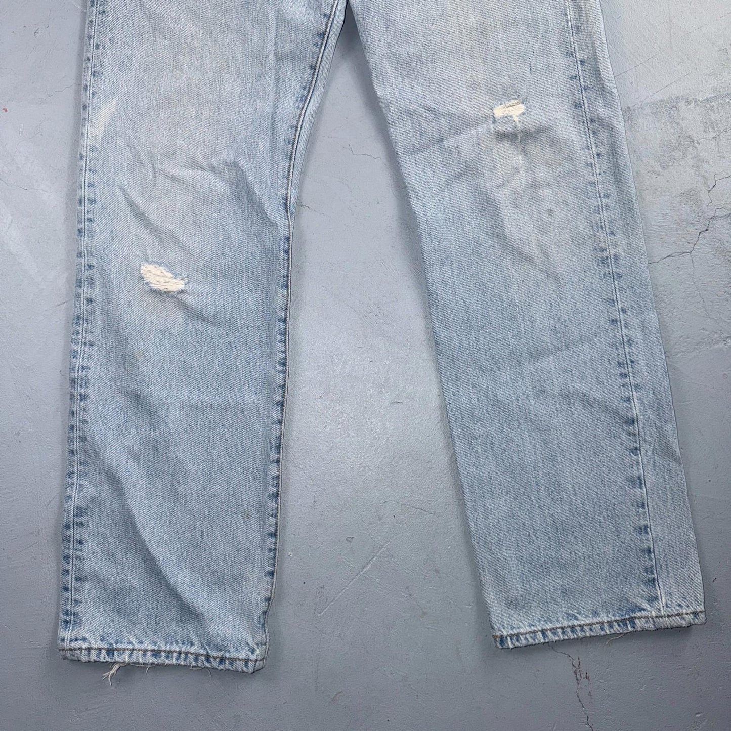 Levis 501 Vintage Y2K 90s XX Straight Leg Jeans Blue Light Wash 34x32 Act 33x31