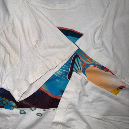 Shedd Aquarium Chicago 80s VTG T Shirt Fish Ocean Travel Museum Art Graphic