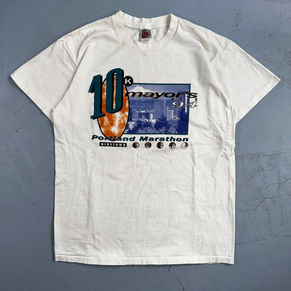 Nike 1994 Niketown Portland OregonVTG T Shirt Mayors Walk 90s 10K Marathon XL