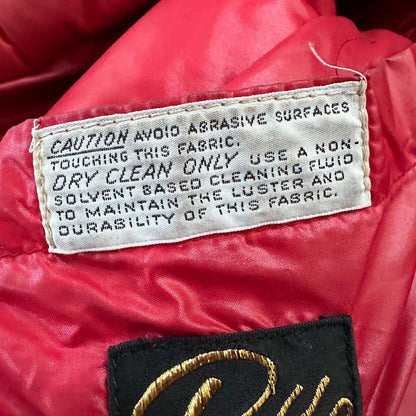 VTG 1960's Roffe Down Filled Ski Jacket Blue XL Mens Parka Red Warm