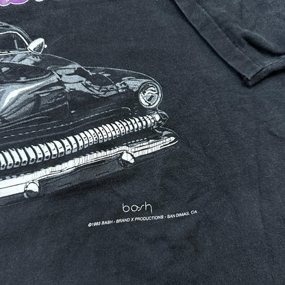 Hanes 90s VTG T Shirt Classic Cars Driving Old Nascar Antique Faded Rap Music