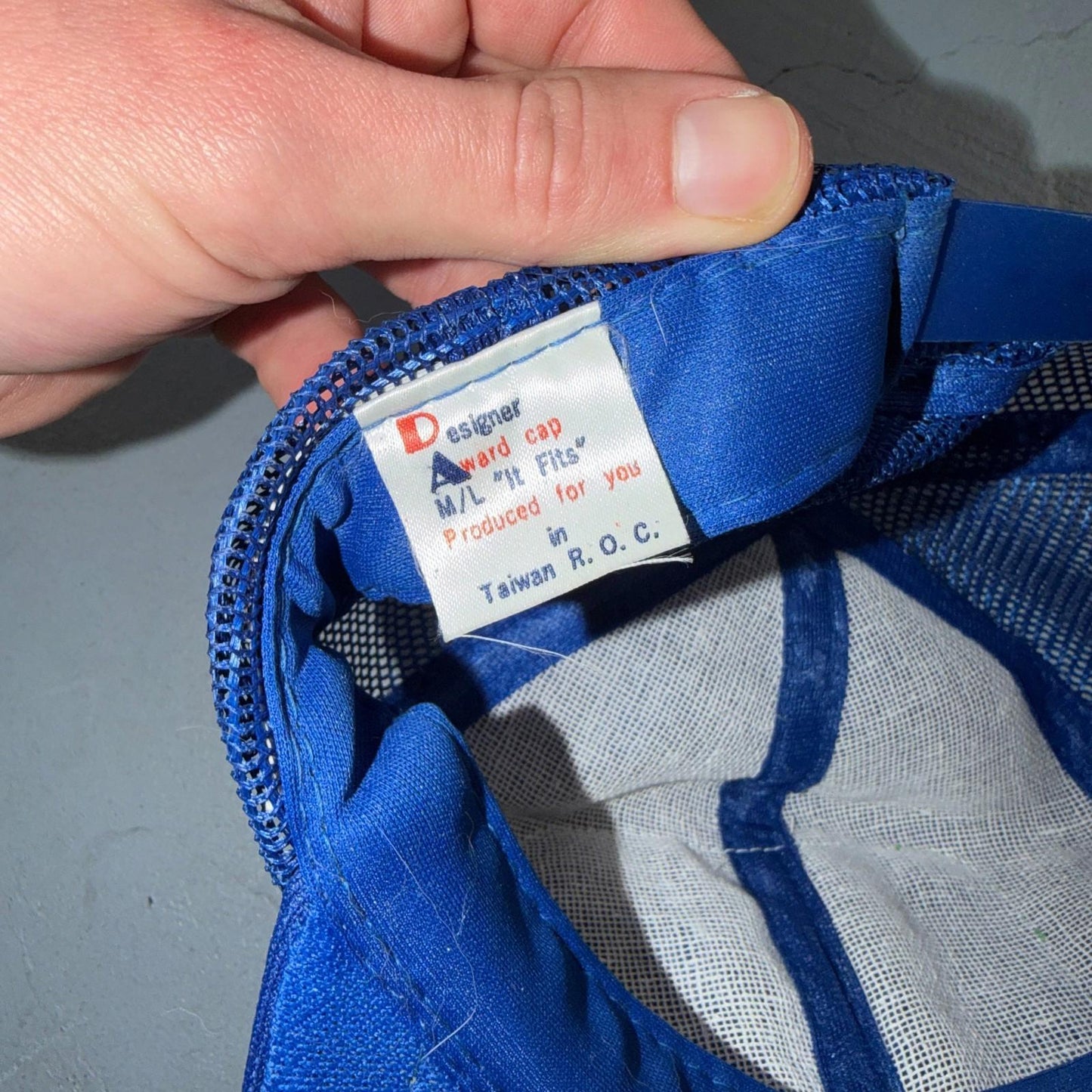 Portland Fish Company Blue VTG Hat Baseball Cap Snapback 80s Rare Oregon PDX