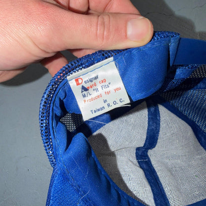 Portland Fish Company Blue VTG Hat Baseball Cap Snapback 80s Rare Oregon PDX