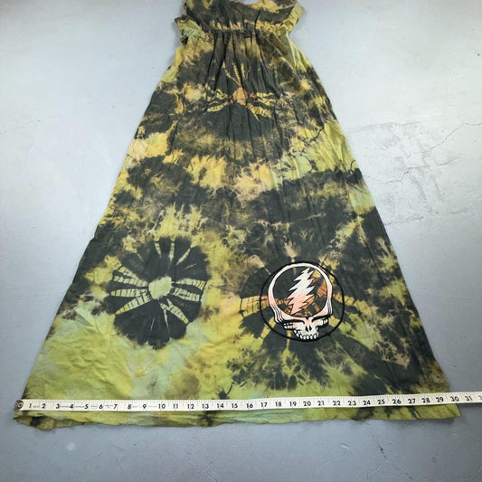 Grateful Dead VTG 90s Tie Dye Dress Sleeveless S/M Cotton Festival Deadhead RARE