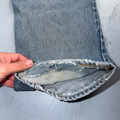 Levis 501 Vintage 80s Redline Selvedge USA XX Jeans Light Wash 40x30 Act 38x26