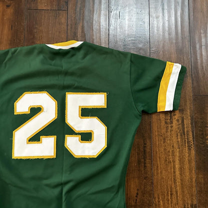 VTG USA Rawlings Green MLB Miami Oregon Baseball Jersey 38 1970s Killian 25
