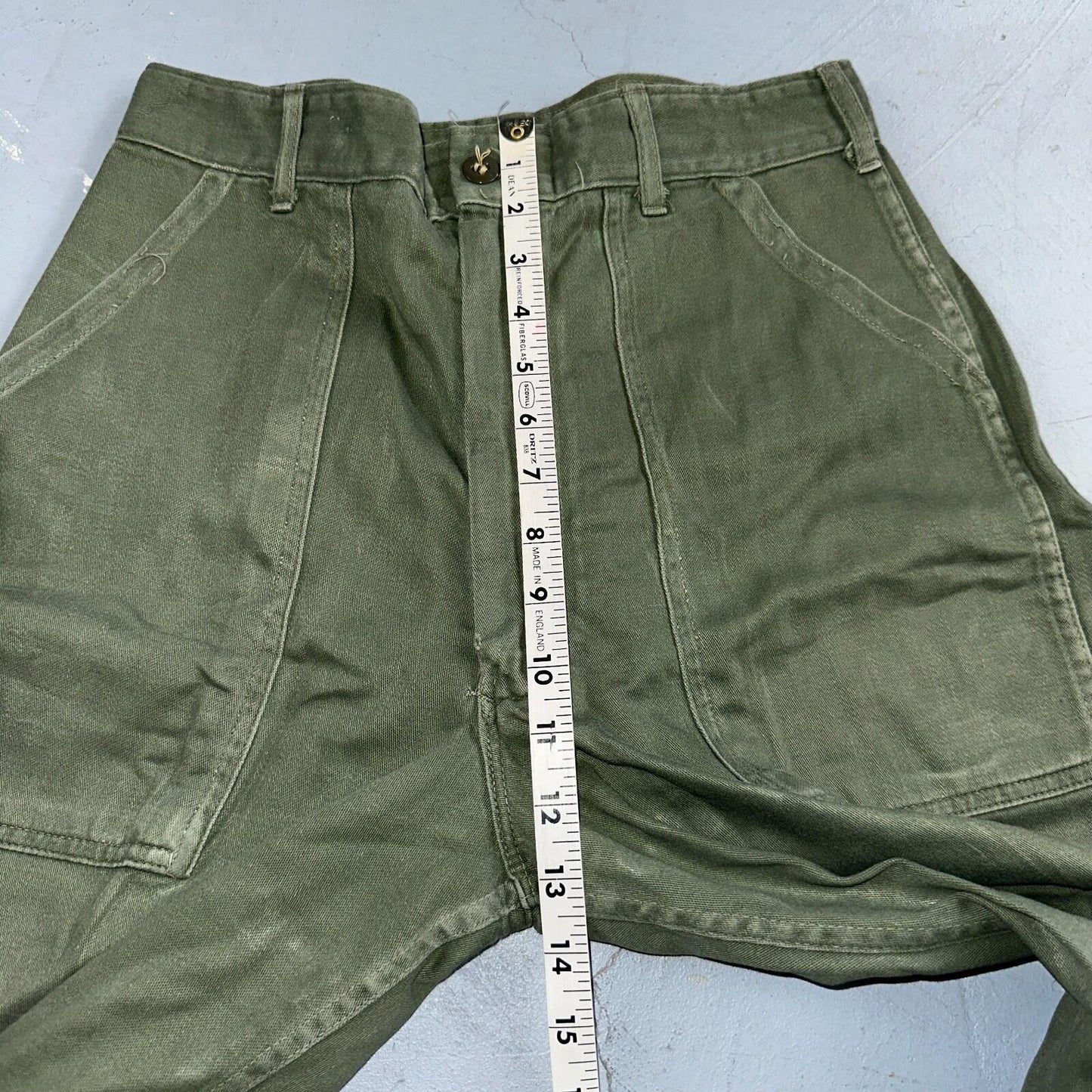 Vintage 1960s 70s Vietnam OG 107 Fatigue Pants 60s Zipper Fly Act 29x31